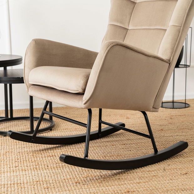 Houpací křeslo Jasusas (béžová)