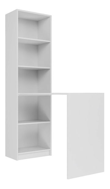 PC stolek s regálem Refarencios 1 (bílá)