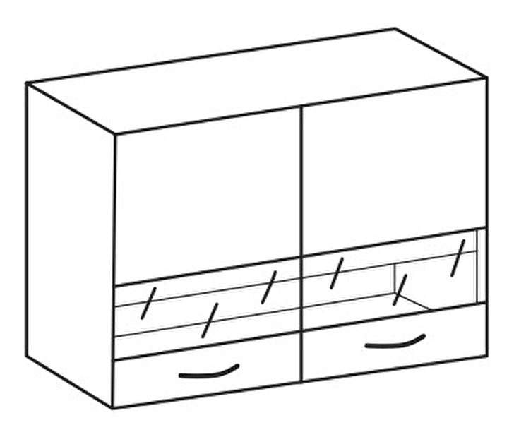 Horní kuchyňská skříňka Lewis 80 GS 72