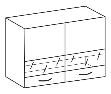 Horní kuchyňská skříňka Lewis 80 GS 72