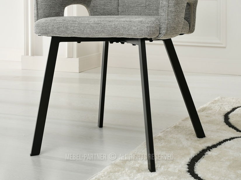 Židle Carl (šedá + zlatá)