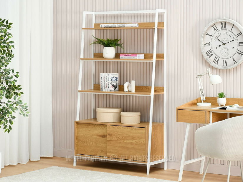 Regál Babs (dub + bílá)