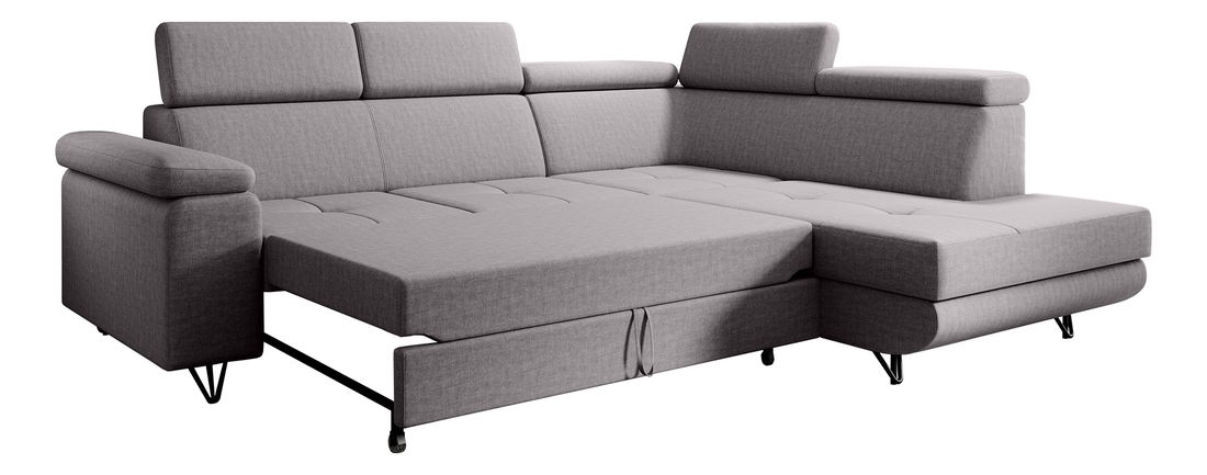 Rozkládací sedací souprava Jopo (šedá) (P) 