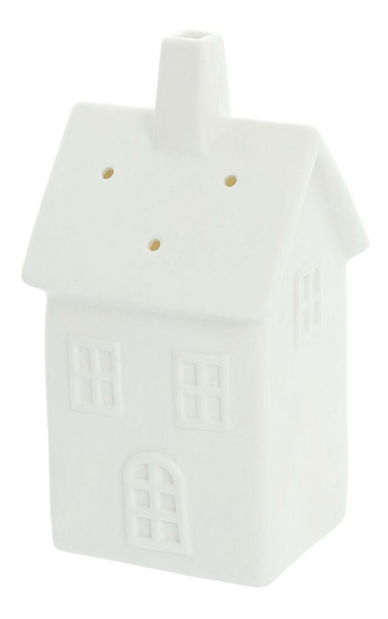 Porcelánový domeček na čajovou svíčku RXL 413 (bílá)