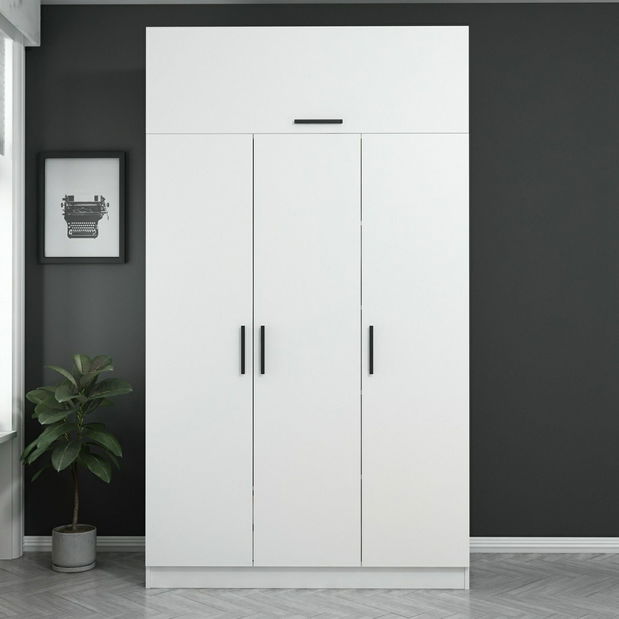 Šatní skříň Kalia 235 (bílá)