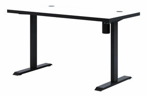 Elektrický výškově nastavitelný pc stůl Sonic (bílá + černá)