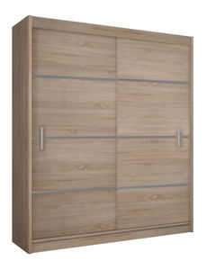 Šatní skříň Magnet 150 (dub sonoma + šedá)