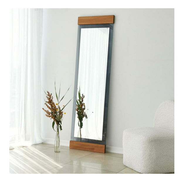 Zrcadlo cheval Vebavi (dub + kouřová)