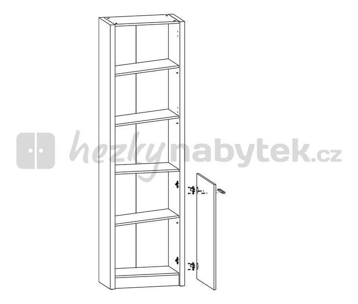 Regál BRW Seti REG1D/57