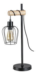 Stolní svítidlo Hadia 5245 (přírodní + černá matná)