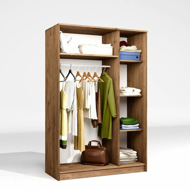 Šatní skříň Kentucky B (borovice atlantická)