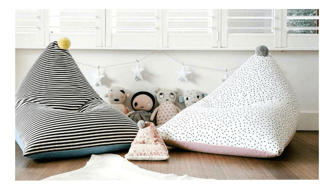 Sedací vak Polly (bílá + růžová)