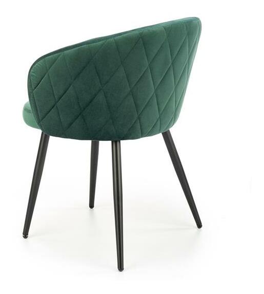 Jídelní židle Kieth (tmavozelená)