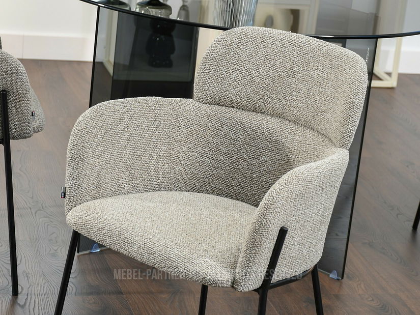 Jídelní židle Bastante (béžová + černá)