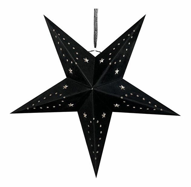 Set 2 ks závěsných hvězd Monti (černá)