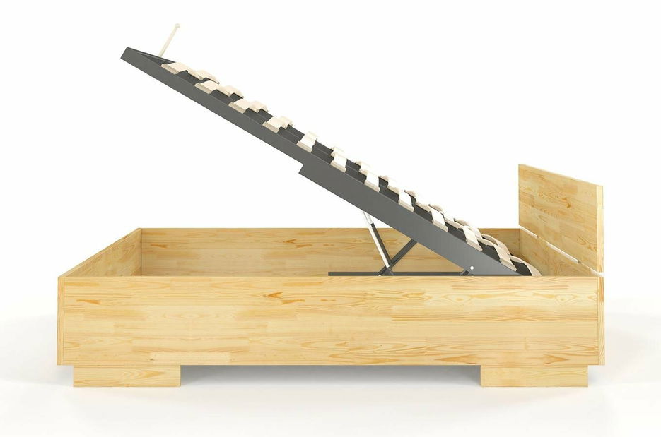 Manželská postel 160 cm Naturlig Larsos High BC (borovice)