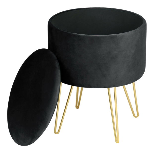 Taburet Lareina (černá)