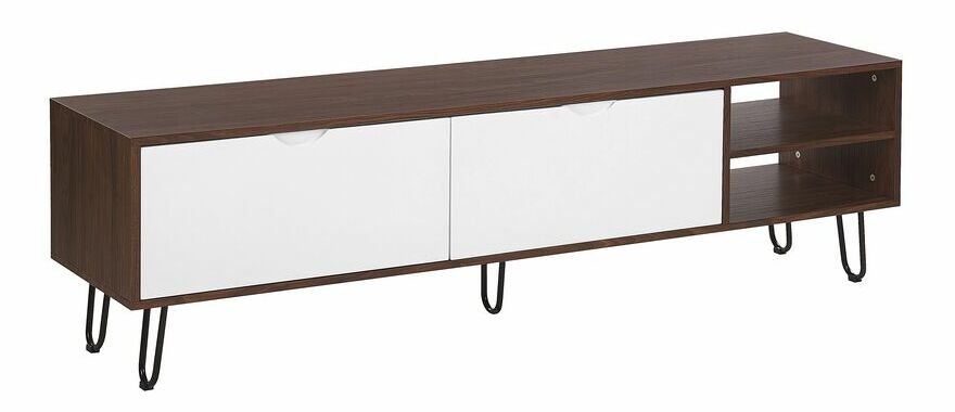 TV stolek/skříňka PIXO (MDF) (tmavé dřevo)