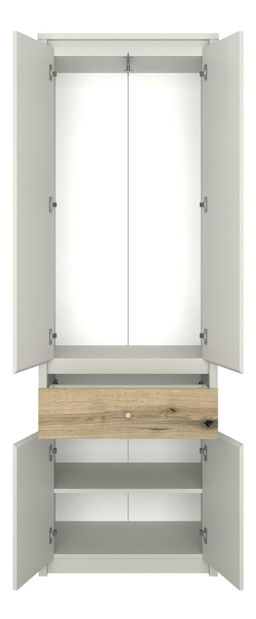 Šatní skříň Kodro 1 (kašmír + dub evoke)