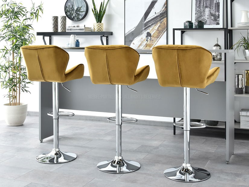 Židle Huhu (zlatá + černá)