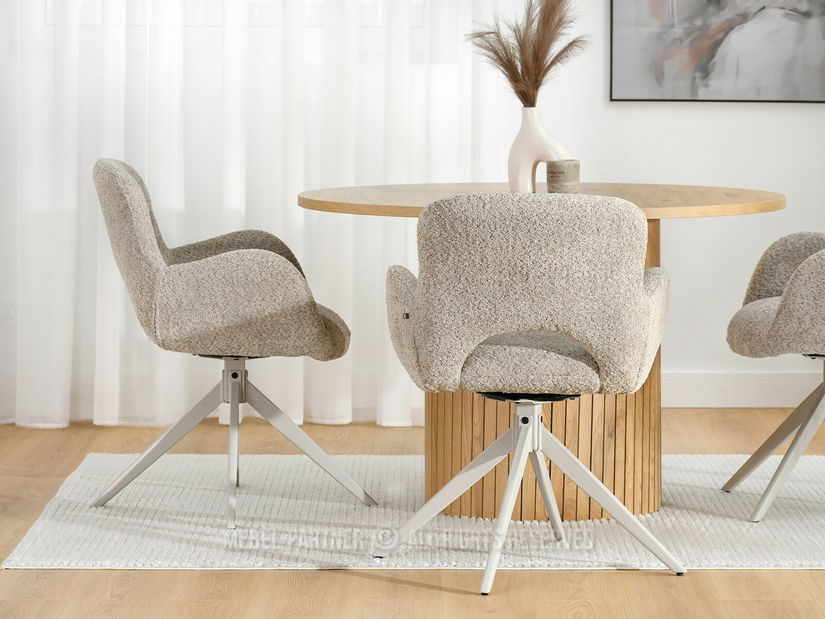 Židle Milla (béžová + šedá)