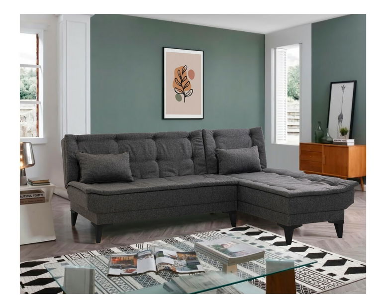 Rohová sedačka Santic (antracit)