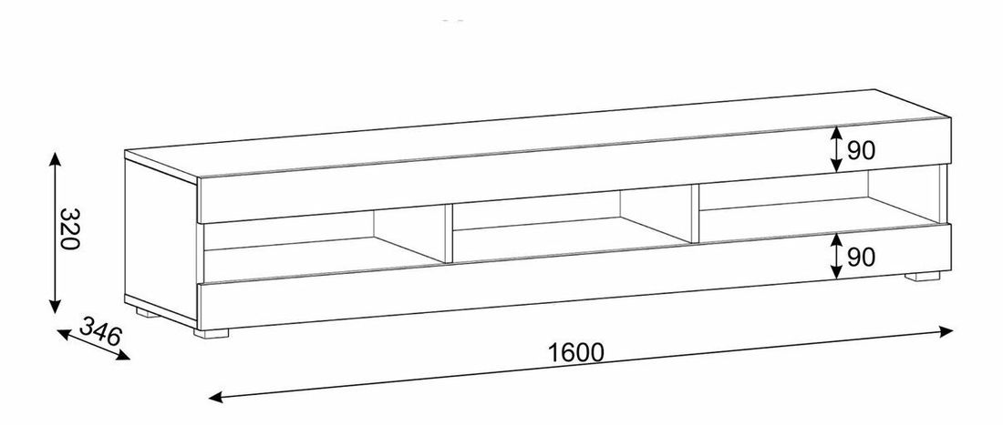 TV stolek/skříňka Mantra (matera)