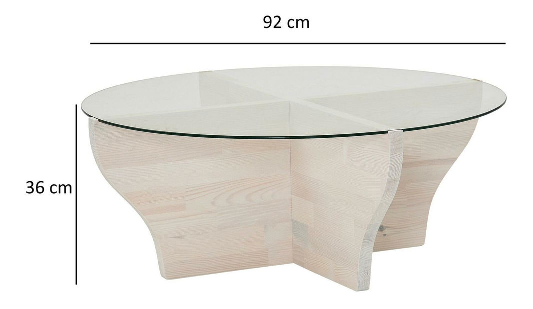 Konferenční stolek Amfora (bílá)