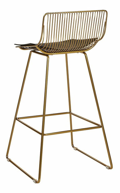 Set 2 ks barových židlí Fidelia (zlatá)