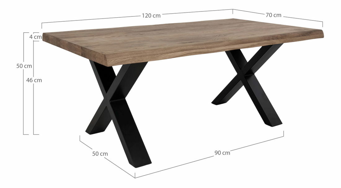 Konferenční stolek Tvameria 8 (tmavohnědá)