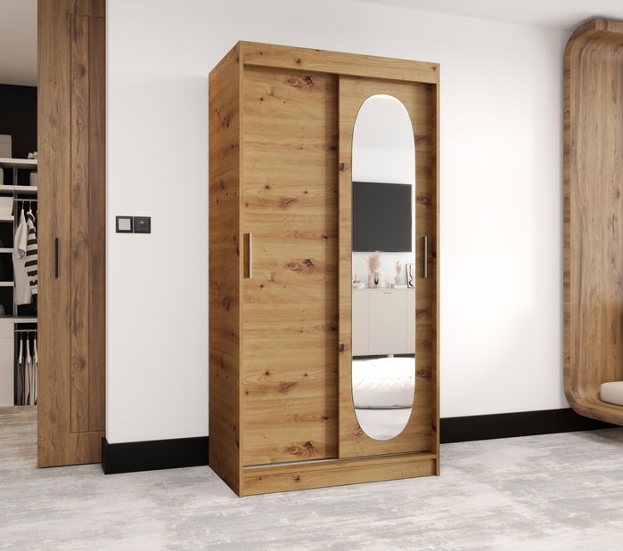 Šatní skříň 100 cm Ronny (dub artisan)