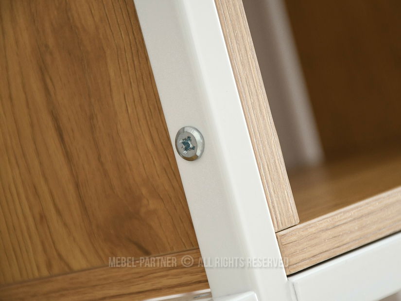 Regál Julia (dub + bílá)