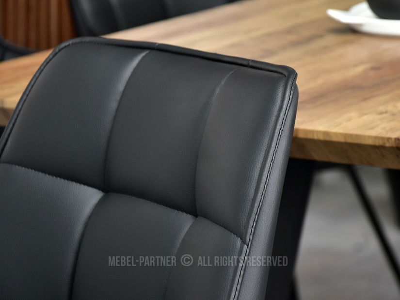 Židle Aranbura (černá + chromová)