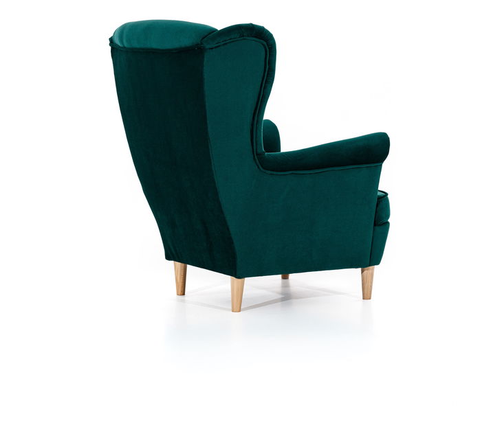 Křeslo ušák Arisea (světle šedá)