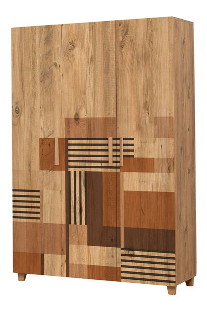 Šatní skříň Laurien Colorblock (atlantická borovice)