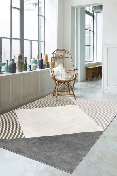 Koberec 140 x 220 cm Stefanie 26 (hnědá + šedá)