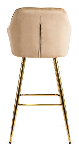 Barová židle Solicitamos (béžová + zlatá) *výprodej