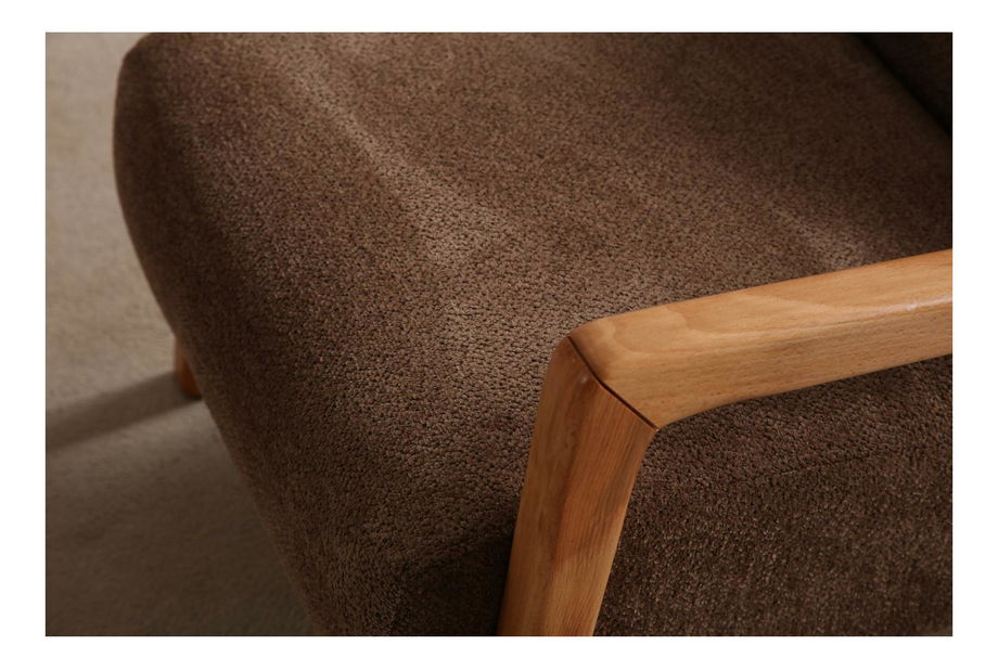 Křeslo Lykeno (hnědá + ořech)