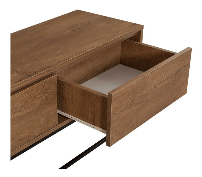 Souprava nábytku do obývacího pokoje Laxi 25 (ořech + černá)