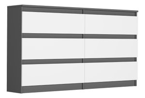 Komoda Rigta (antracit + bílá)