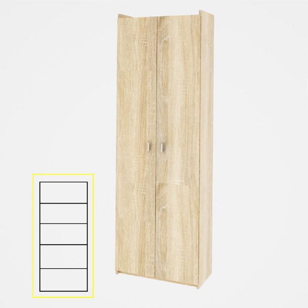 Policová skříň Nariel Typ 2 (dub sonoma)