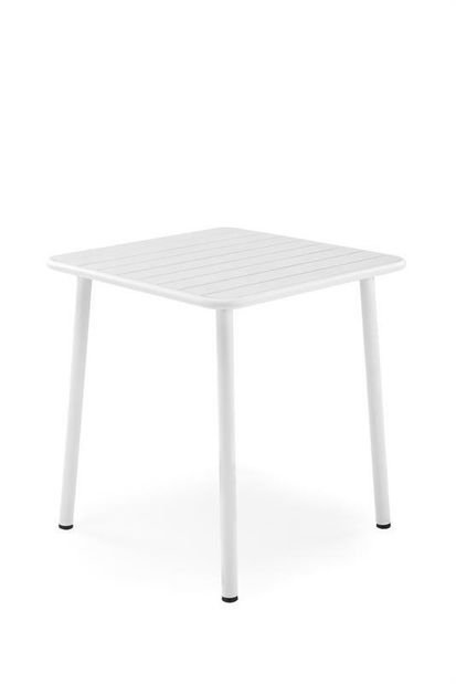 Zahradní stůl Basto 2 (bílá) (pro 2 osoby)