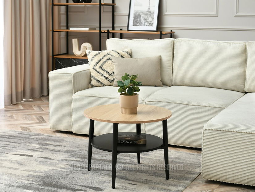 Konferenční stolek Randolf S (sonoma + černá)