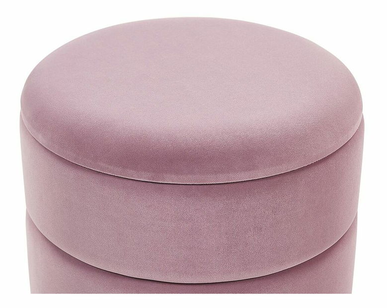 Taburetka ELGEN (látka) (růžová)