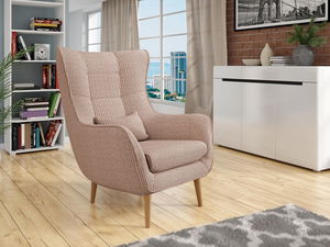 Křeslo ušák Flerance (světlohnědá)