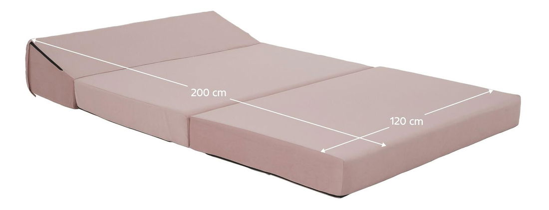 Rozkládací křeslo Viajado (růžová)