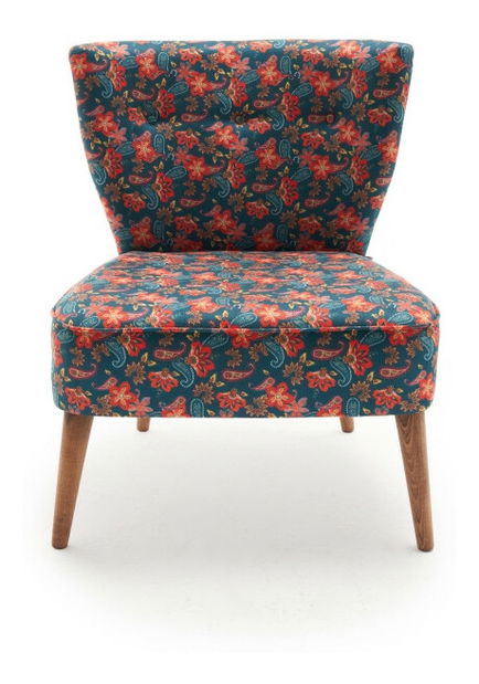 Relaxační křeslo Vuren (modrá + červená)