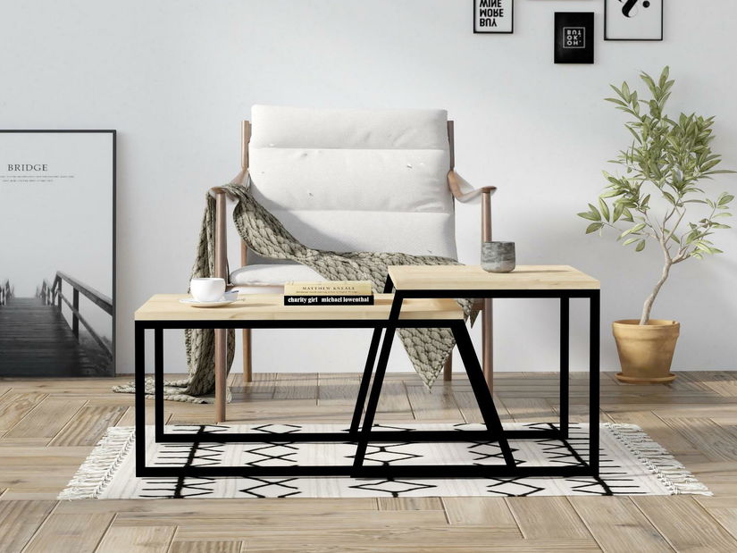 Set 2ks. konferenčních stolků Nulubo 1 (dub)