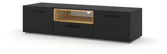 TV stolek/skříňka Akita 151 (černá + dub artisan)
