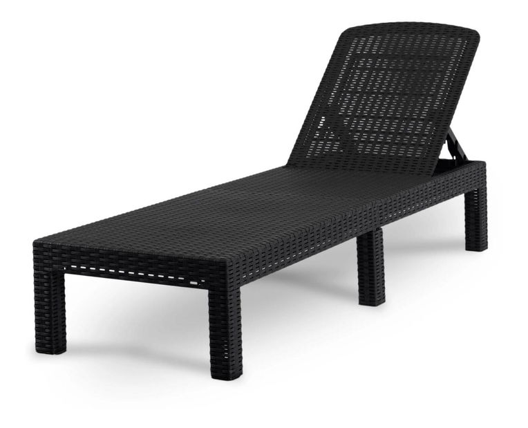 Zahradní lehátko Logro (černá)